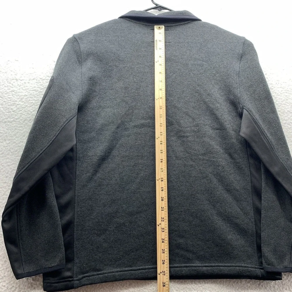 NRA Fleece Jacket Mens Large L 1/4 Zip Black Rifle Guns Hunting 2A 2nd Amendment